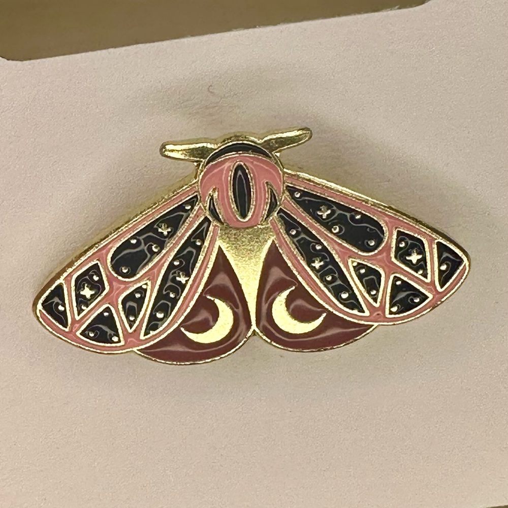 Moth Enamel Pin